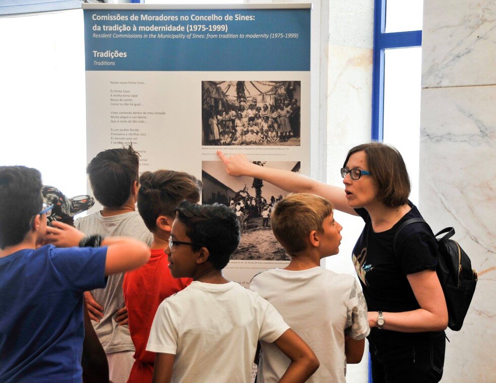 Uma das visitas das crianças do ATL